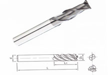 超微粒系列—2刃&4刃平刀35度一标准刃长