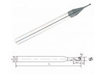 极细微粒系列—2刃微小径球刀30度
